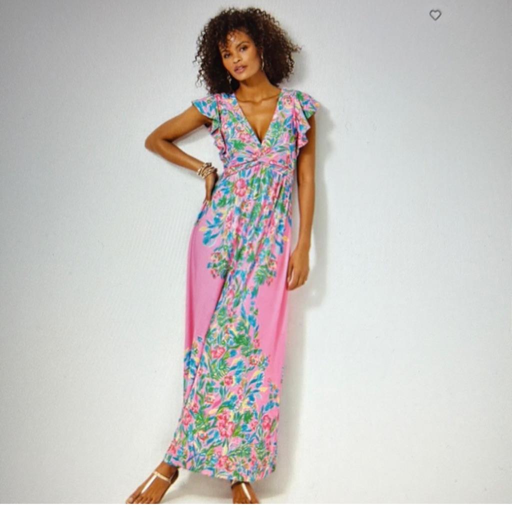Lilly Pulitzer Merona Flutter Dress Havana Pink Nwt